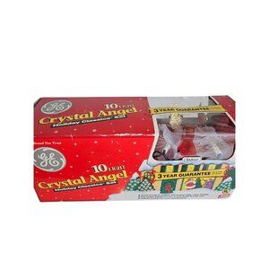 VTG GE Crystal Angel Holiday Lights 10 light set NIB